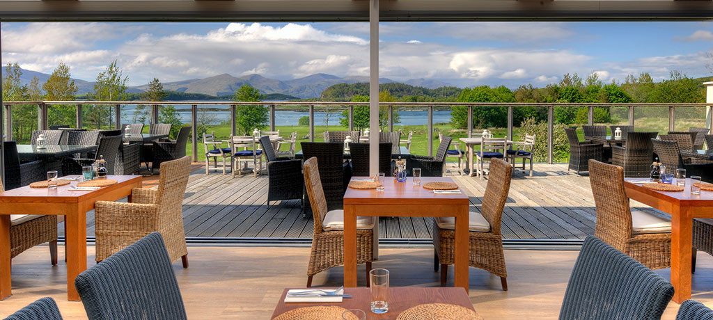 Europe UK Oban Benderloch Isle of Eriska Hotel Terrace