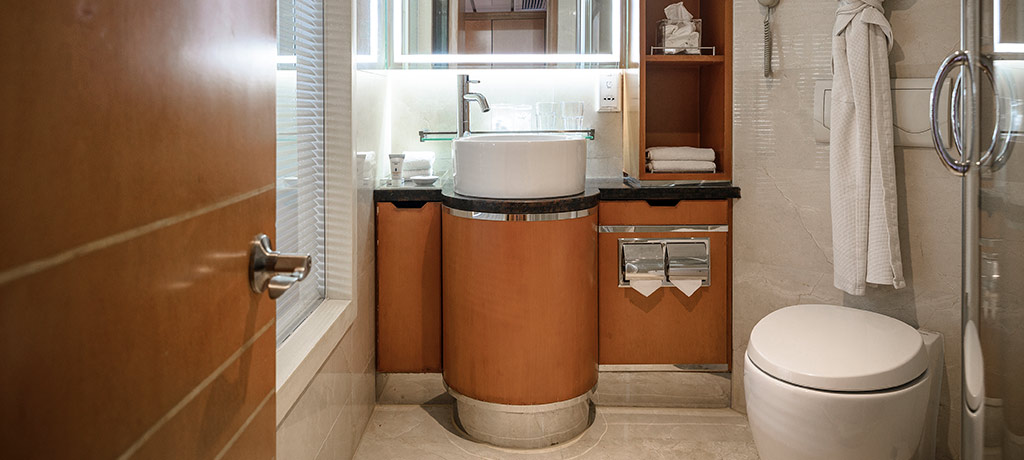 deluxe cabin bathroom